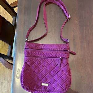 Vera Bradley cross body dark raspberry bag